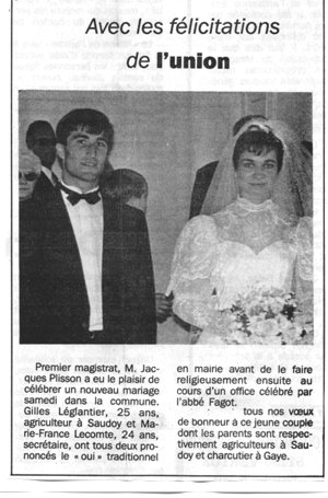 mariage leglantier g